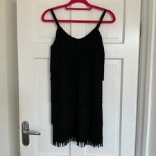 Zara Basic Black Fringe