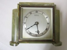 VINTAGE ELLIOTT ONYX MANTLE CLOCK EXCELLENT WORKING ORDER