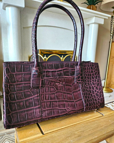Osprey leather croc - leather, embossed