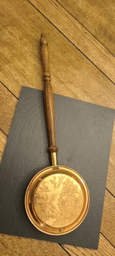 Vintage copper bed warmer - vintage,