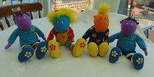 4 x Vintage Hasbro 1999 TWEENIES TV Characters Plush Toy - Bella Jake Milo
