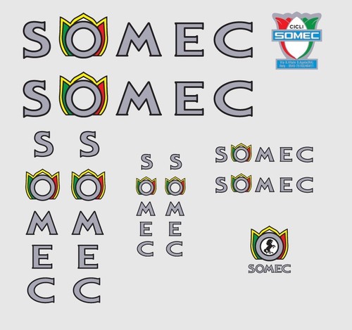 Somec bicycle decals - bicycle,