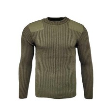 Original British Wool Jumper Army Military Pullover New Olive Green Small