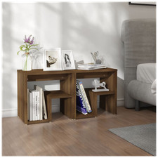 Bedside Table Brown Oak