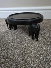 wooden carved elephant plant
