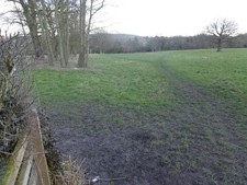 Photo A3 Footpath next to Long Mill Lane Dunk's Green This footpath make c2016