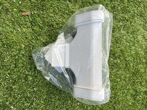 White polypipe square line - white,