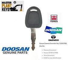 Doosan D100 E900 Genuine Master Plant Key for Doosan, Daewoo, Terex Excavators 