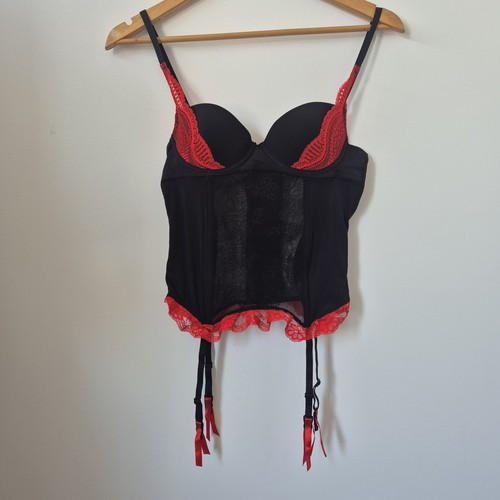 Black rad lace rose corset