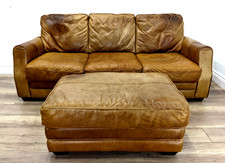 SOFA 3 Seater Footstool Tan