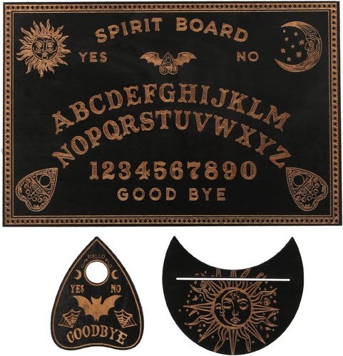 Ouija board and - and, card