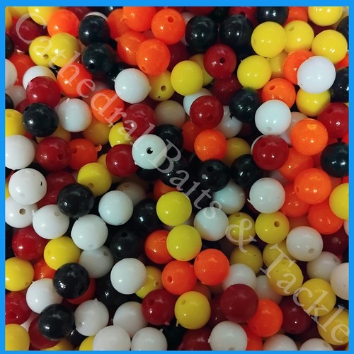 8mm mixed coloured beads - coloured,