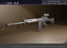 L1A1 FN FAL Self Loading Rifle - 1/35, 1/32, 1/24, 1/18, 1/16 resin model