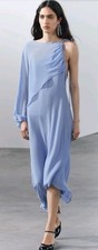 NWT ZARA ASYMMETRIC CAPE DRESS