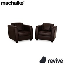 Machalke Leather Armchair Set