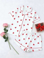 Women's Pajamas Set with White