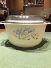 Vintage Pyrex Blue Iris
