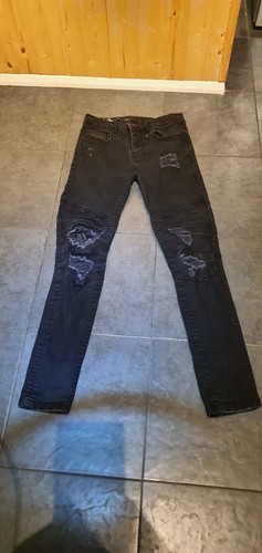 Mens black ripped jeans - mens,