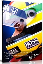 Ayrton Senna Quote F1 Canvas