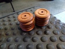 Wooden toy wheels X 10