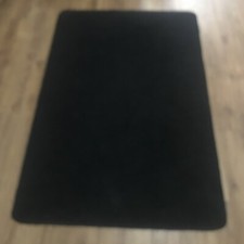 Modern Plain Black Rug Carpet Size 100x150cm RP 65