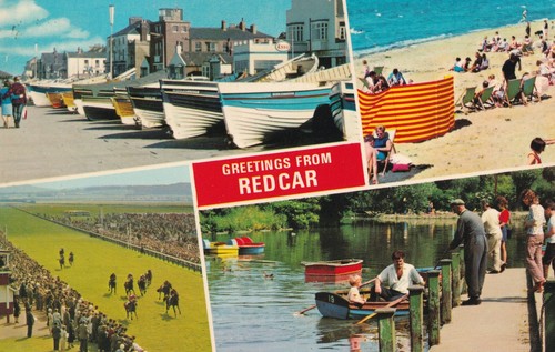 Vintage postcard redcar - postcard,