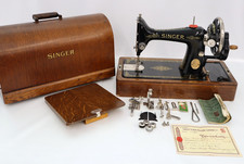 Singer 99k Manual Sewing Machine - 1931, Bentwood Case, with Accessories, in VGC