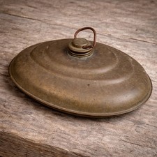 Antique Brass Bed Warmer /