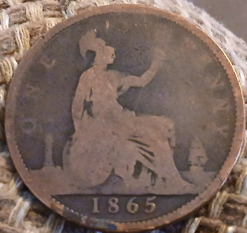 1865 victorian bun young head - 1865,