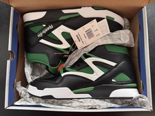 Reebok Pump Omni Zone II Black/White/Green, Size UK 9.5
