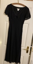 L K Bennett Black Silk Dress