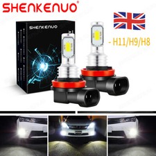 LED H11 H8 LED Fog Light Bulbs 6000K Xenon White 50W 2X for Honda Civic 2002-20