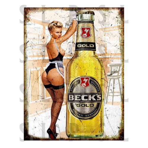 Beck bottle pin metal - bottle,