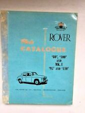 ROVER P4 PARTS CATALOGUE
