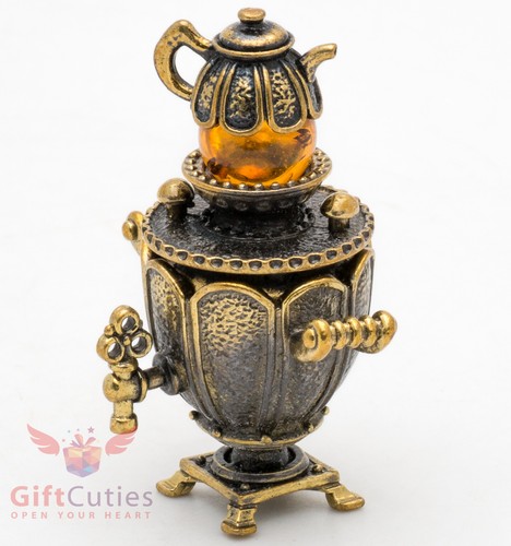 Brass amber figurine - figurine, of