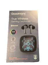 Goodmans True Wireless Gaming Earphones 24hrBattery Case Pc/Laptop/phone/tablets