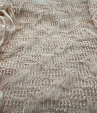 Nude Textured Mesh Tassel