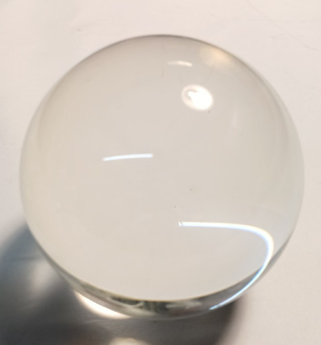 Clear crystal ball - clear, 7omm