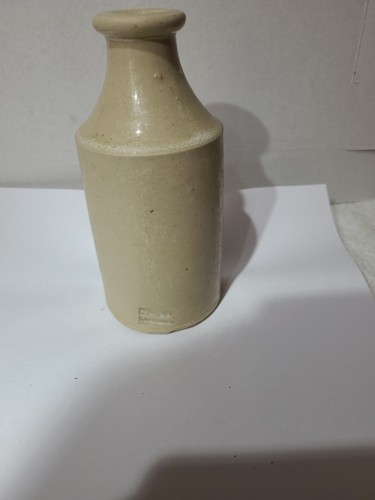 Vintage stoneware jar signed - vintage,