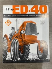Allis Chalmers ED-40 Vintage Tractor Brochure Leaflet