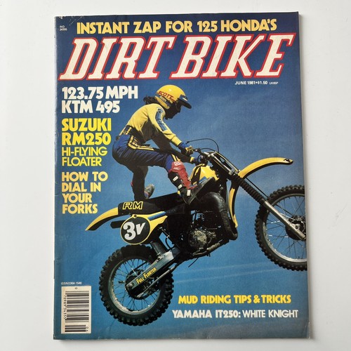 Dirt bike magazine jun - dirt, 1981
