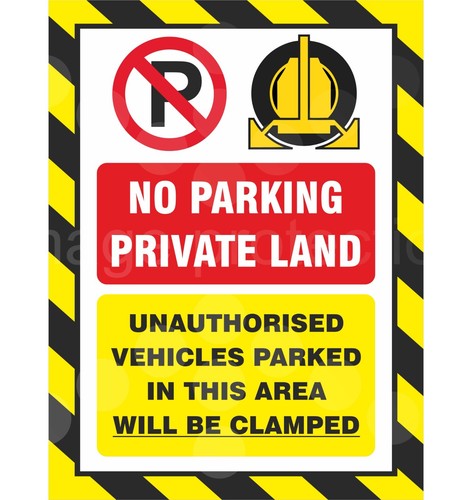 Parking private land - no,
