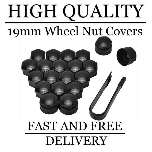 19mm black wheel - 19mm, bolt