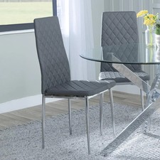 Dining Chairs Set of 4 Grey