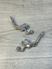 Lan-Bar Dolphin Range Chrome Toilet Holder Bathroom Silver Brackets Only No Bar