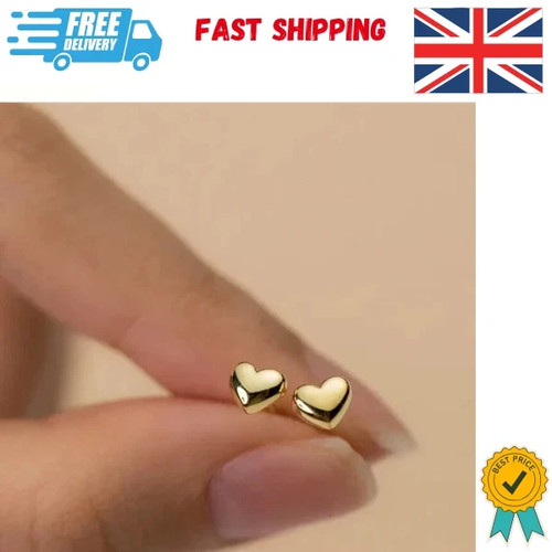 9ct gold stud - , heart