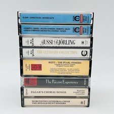 Jussi Bjorling Elgar Bizet Puccini Cassette Tapes Bundle Of 5