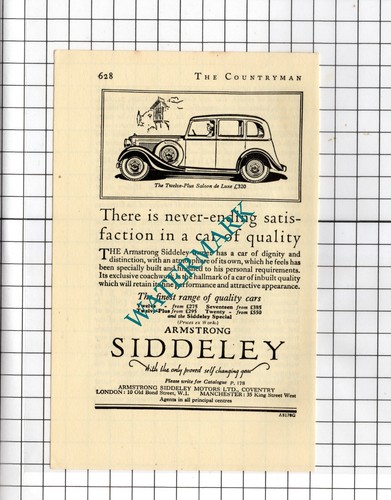 Armstrong siddeley car 1936 - armstrong,