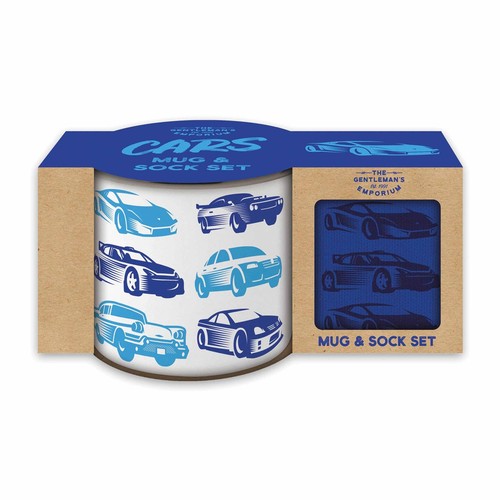 Car enamel mug and sock - sock, set