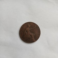 1903 One Penny Coin Uncleaned Condition King Edward VII